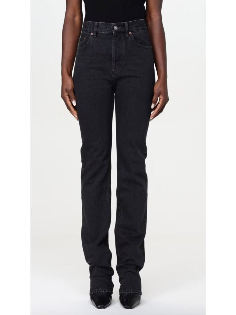 YSL SAINT LAURENT 70's high rise jeans old black size 24